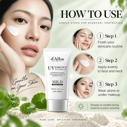 D’Alba Essence Waterfull+ Mineral Sun Cream SPF50+ PA++++