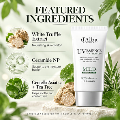 D’Alba Essence Waterfull+ Mineral Sun Cream SPF50+ PA++++