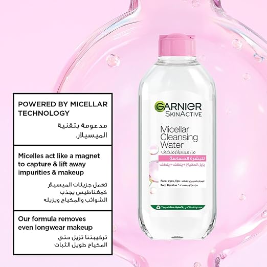 Micellar Water Face Cleanser & Makeup Remover